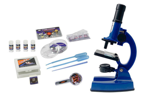 Microscope de luxe en mallette (62 pièces)
