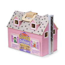 Maison poupées pliable et transportable (en bois)