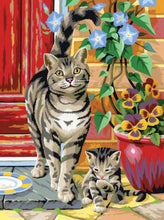 Peinture à numéros junior - 2 chats