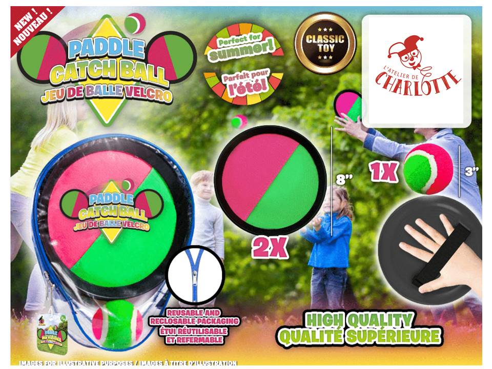Jeu de balles velcro