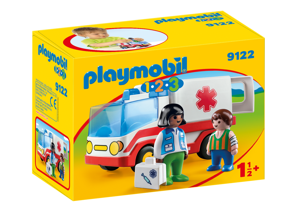 Playmobil 1 2 3 - Ambulance – L'atelier de Charlotte