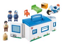 Playmobil 1 2 3 - Commissariat de police transportable