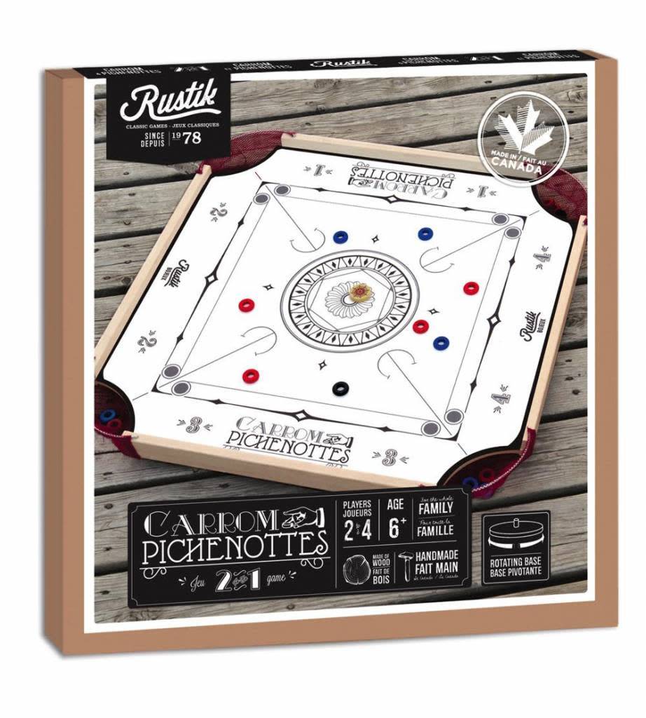 Jeu de pichenottes et Carrom (2 en 1)