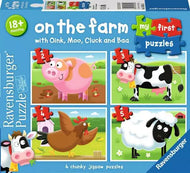 Casse-tête progressif - Ferme (2-3-4-5 pcs)