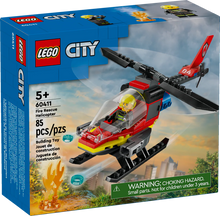 LEGO - City - L’hélicoptère de sauvetage des pompiers