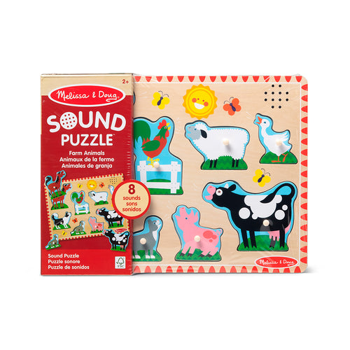 Casse-tête sonore - Animaux de la ferme (8pcs)