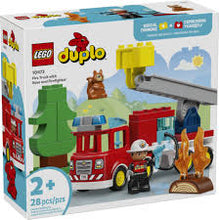 LEGO - DUPLO - Le camion de pompiers avec un boyau et un pompier