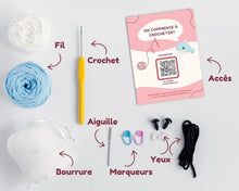 Kit de crochet - Mer - La baleine (Niv 2 - Facile)