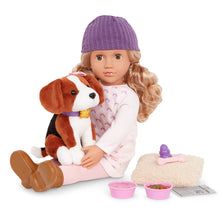OG - Poupée Pet Collection - Ember (46 cm) et Elsie le beagle (15 cm)