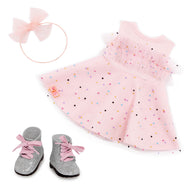 OG - Vêtements pour poupée 46cm (18 pouces) - "Pink & Colorful" - Robe girly avec bottes
