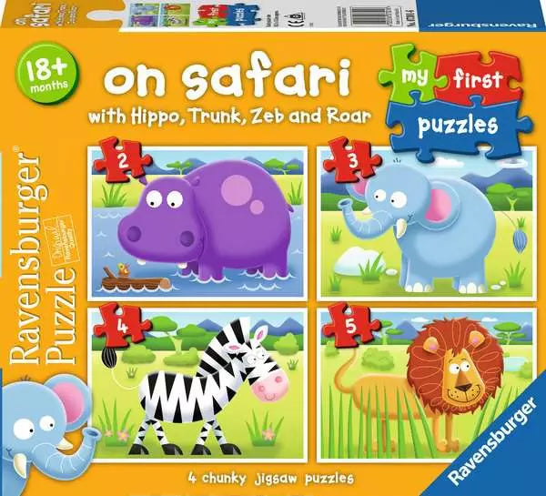 Casse-tête progressif - Safari (2-3-4-5 pcs)
