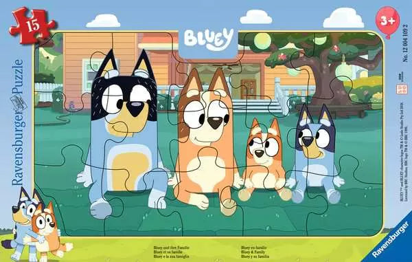 Casse-tête - Bluey et sa famille (15pcs)
