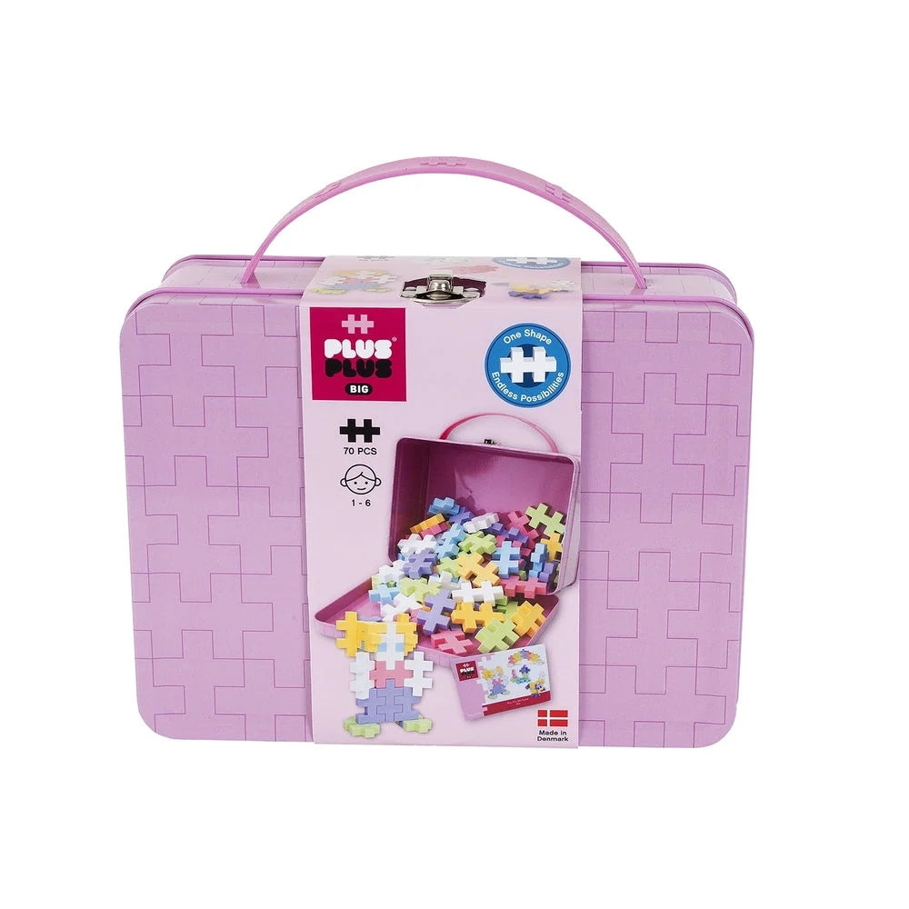 Plus Plus - Valise en métal - Big Pastel (70pcs)