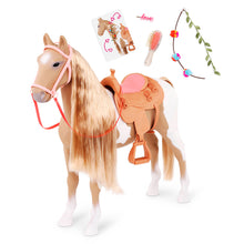 OG - Cheval - Palomino crinière à coiffer (50cm - 20 pouces)