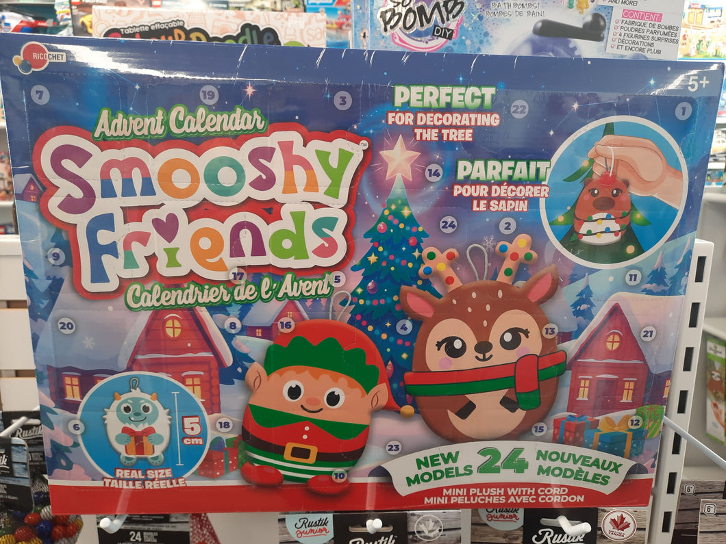 Calendrier de l'Avent - Peluches Smooshy Friends