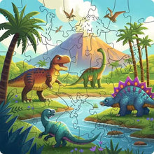 Casse-tête en bois - Dinosaures (44 pcs)