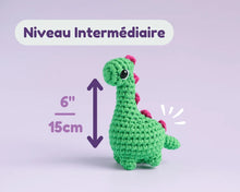 Kit de crochet - Dinos - Bro le Dino (Niv 3 - Intermédiaire)