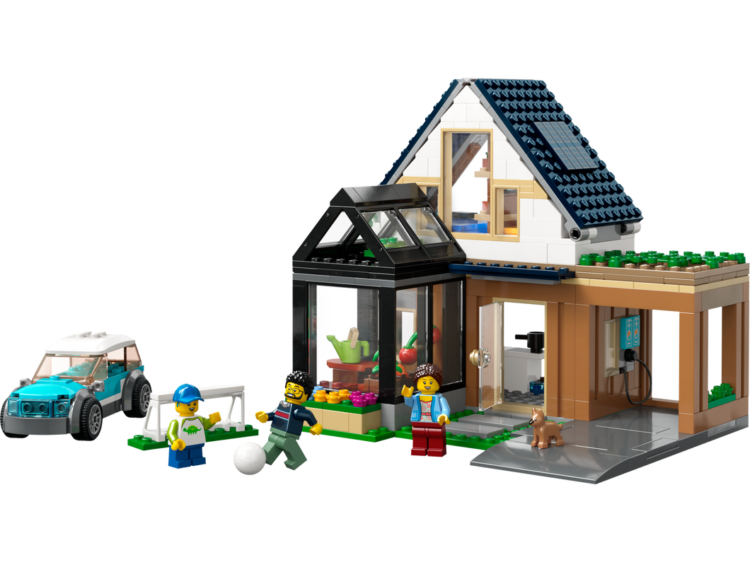 LEGO - City - La maison familiale et la voiture électrique – L'atelier de  Charlotte