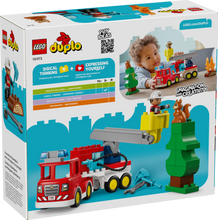 LEGO - DUPLO - Le camion de pompiers avec un boyau et un pompier