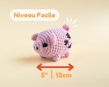 Kit de crochet - Ferme - Le p'tit cochon (Niv 2 - Facile)