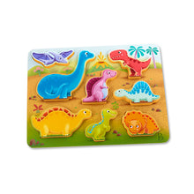 Casse-tête 3D en bois (8 pcs) - Dinosaures