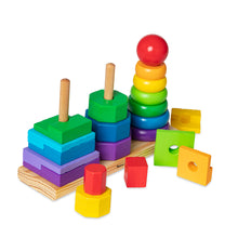 Empileur géométrique en bois - Wooden Geometric Stacker