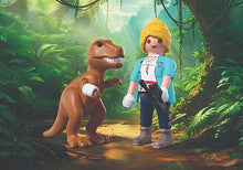 Tyrannosaure et exploratrice