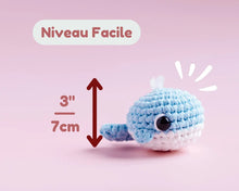 Kit de crochet - Mer - La baleine (Niv 2 - Facile)