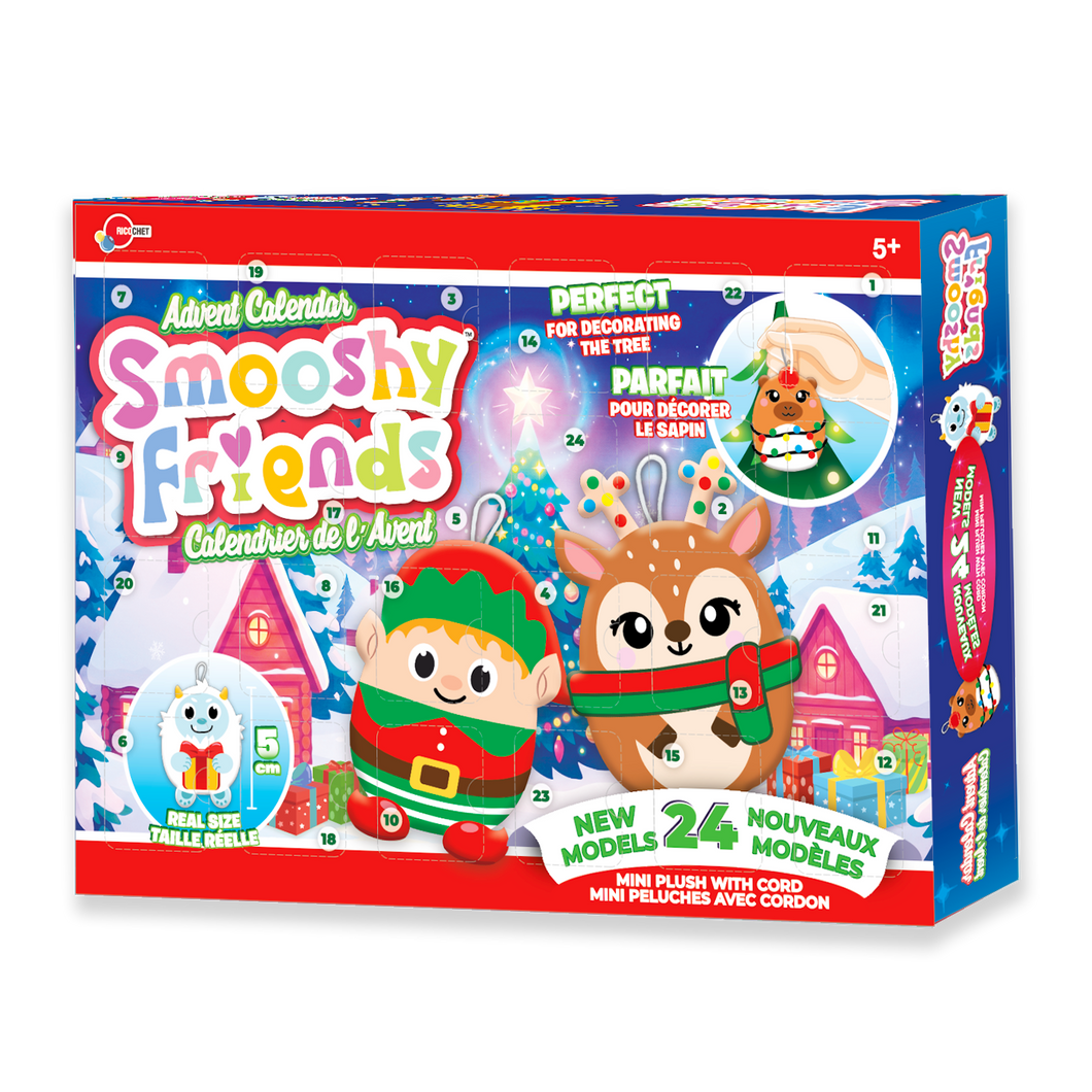 Calendrier de l'Avent - Peluches Smooshy Friends