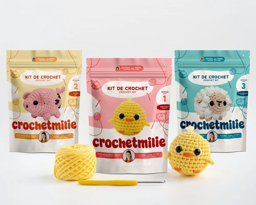 Kit de crochet - Collection Ferme (20% de rabais)