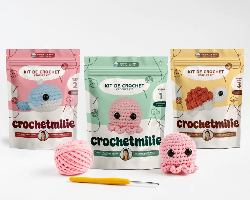 Kit de crochet - Collection Mer (20% de rabais)