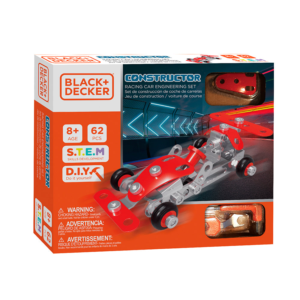 Black & Decker - Constructor - Voiture de course (62 pcs en métal)