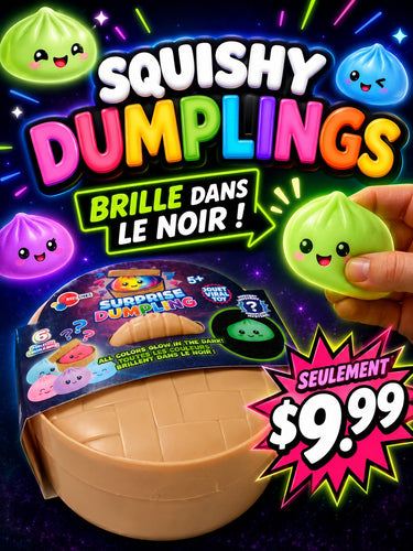 Squishy Dumpling - Brille dans le noir (10cm)