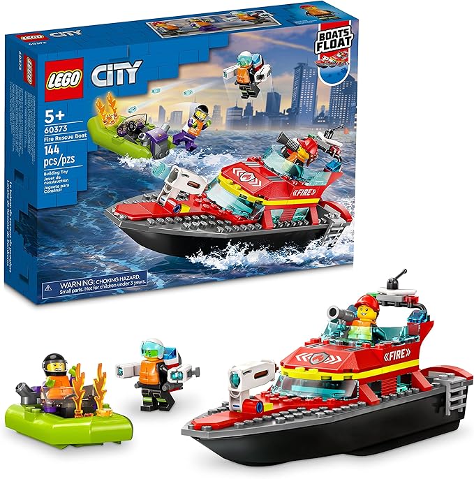 LEGO - City - Le bateau de sauvetage des pompiers