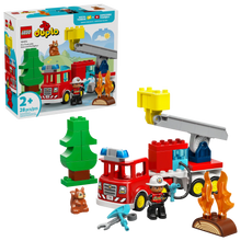 LEGO - DUPLO - Le camion de pompiers avec un boyau et un pompier