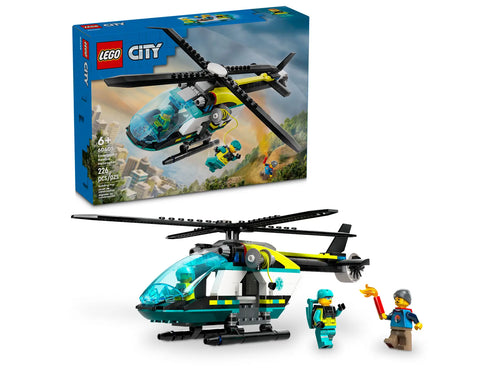 LEGO - City - L’hélicoptère de sauvetage d’urgence
