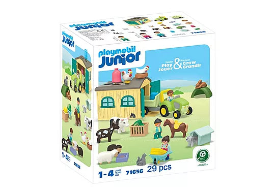 Playmobil Junior - Ferme avec tracteur et animaux