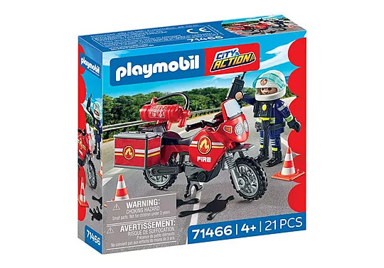 Playmobil - Pompier et moto