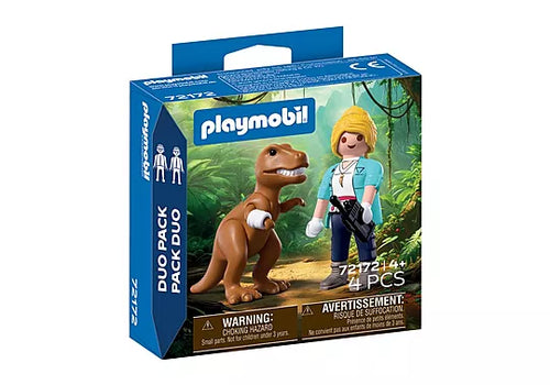 Tyrannosaure et exploratrice