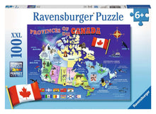 Casse-tête - Carte du Canada (100 pcs XXL)