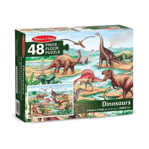 Casse-tête de plancher (48pcs) - Dinosaures