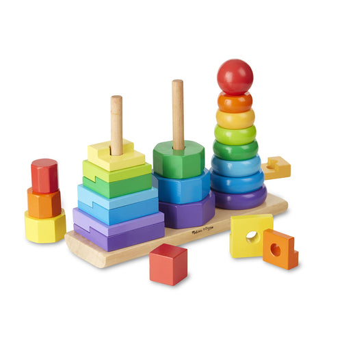 Empileur de formes en bois - Wooden Geometric Stacker