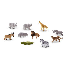 10 figurines d'animaux de safari miniatures
