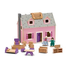 Maison poupées pliable et transportable (en bois)