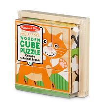 Mon premier casse-tête cube en bois (6 en 1) - Animaux