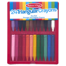 24 crayons de cire triangulaires
