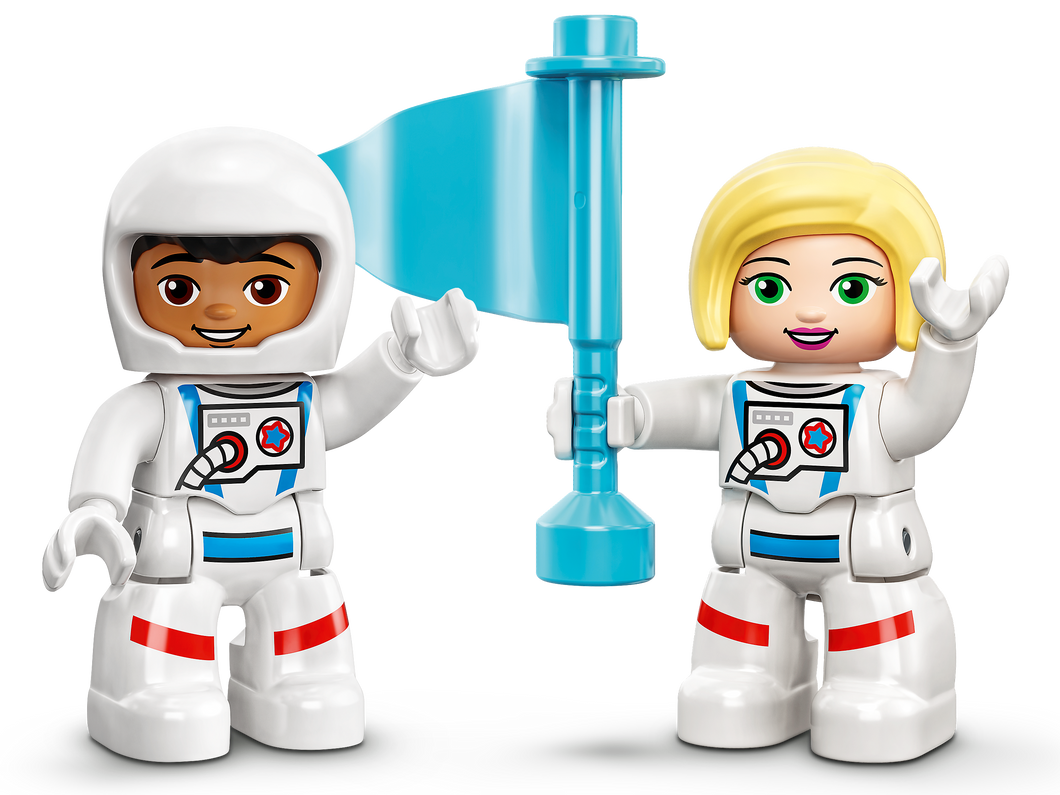 LEGO 10944 Duplo Town Mission de la Navette Spatiale, Jeu pour Les Enfants  de 2 Ans et Plus avec des Figurines d'Astronautes : : Jeux et  Jouets