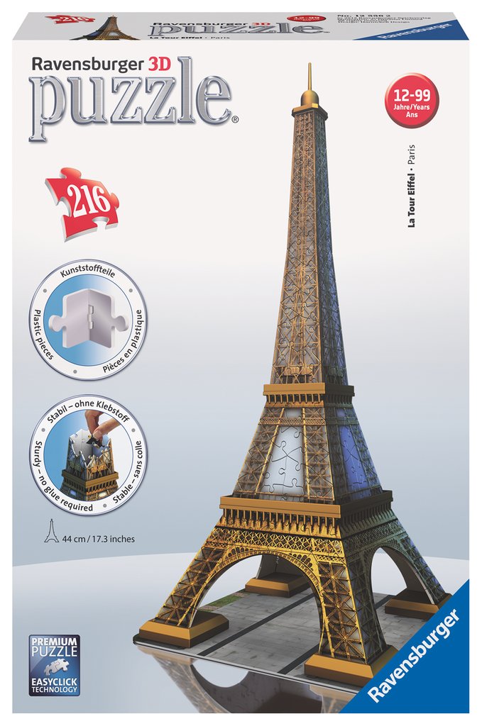 Casse-tête 3D - Tour Eiffel (216 pcs)