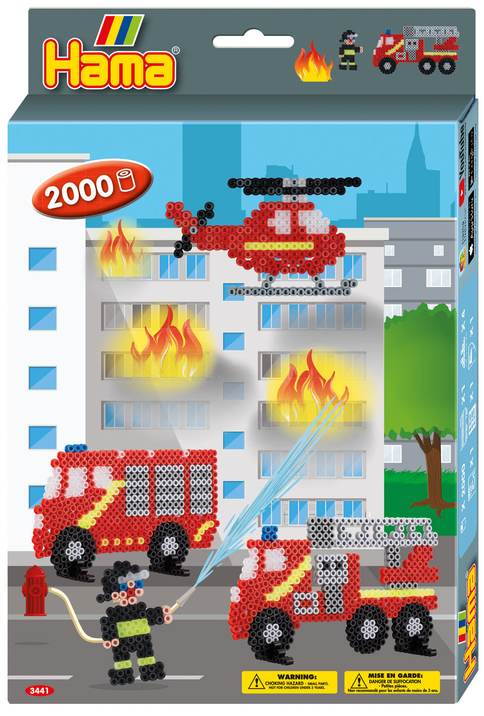 Perles HAMA - Pompiers (2000pcs)