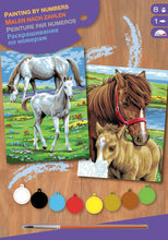 Peinture à numéros junior - 2 chevaux